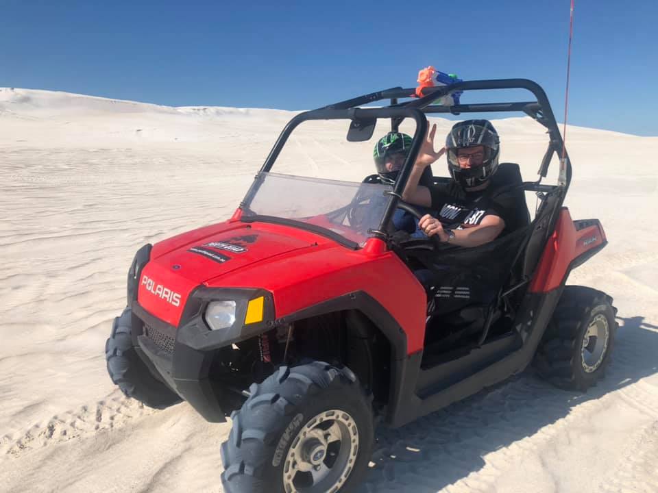 jay and me on quad in lancelin